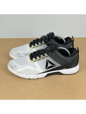 Reebok Crossfit Grace TR Athletic Shoes Womens 8 Black White Low Top Lace Up